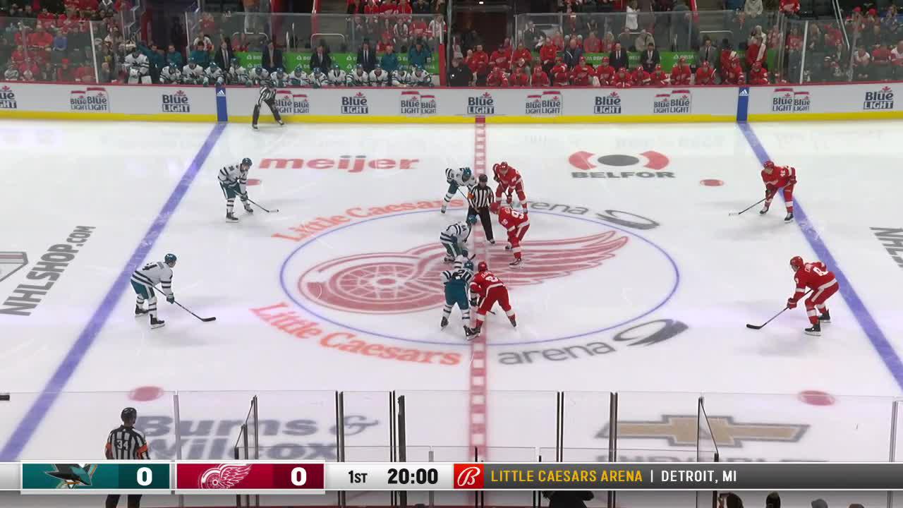 San Jose Sharks At Detroit Red Wings